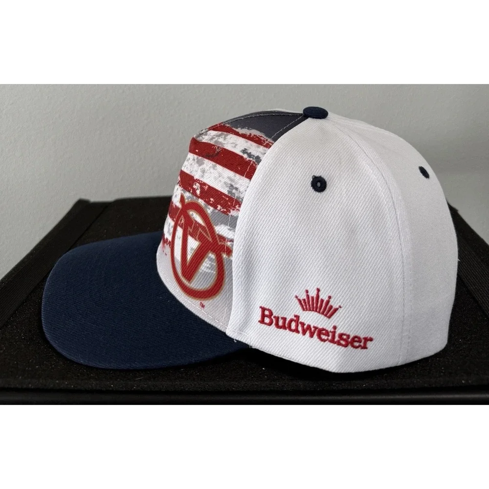 Visalia Rawhide MILB Snap Back Hat 4th Of July Giveaway USA Flag Budweiser NEW